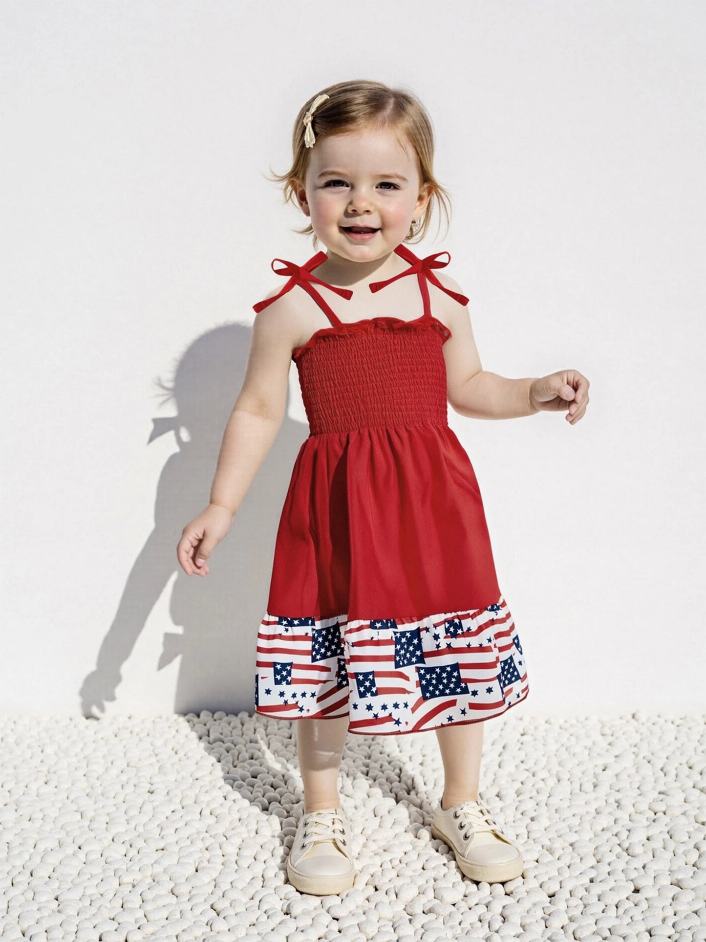 Girl's Sleeveless 4th of July Tank Dress