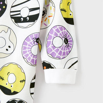 Family Matching! Spooky Halloween Donuts Pajamas Sets