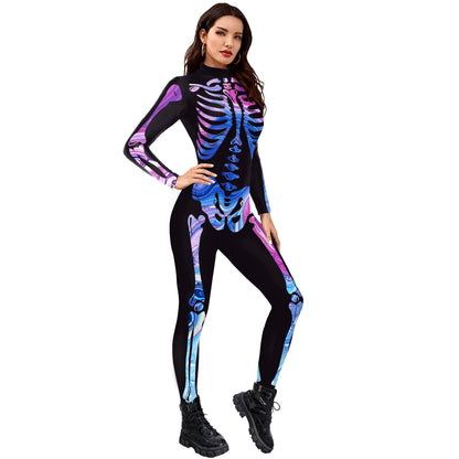 Skeleton Bodysuits! Full Adult One Piece Day of The Dead, Halloween, Costume Party, Cosplay