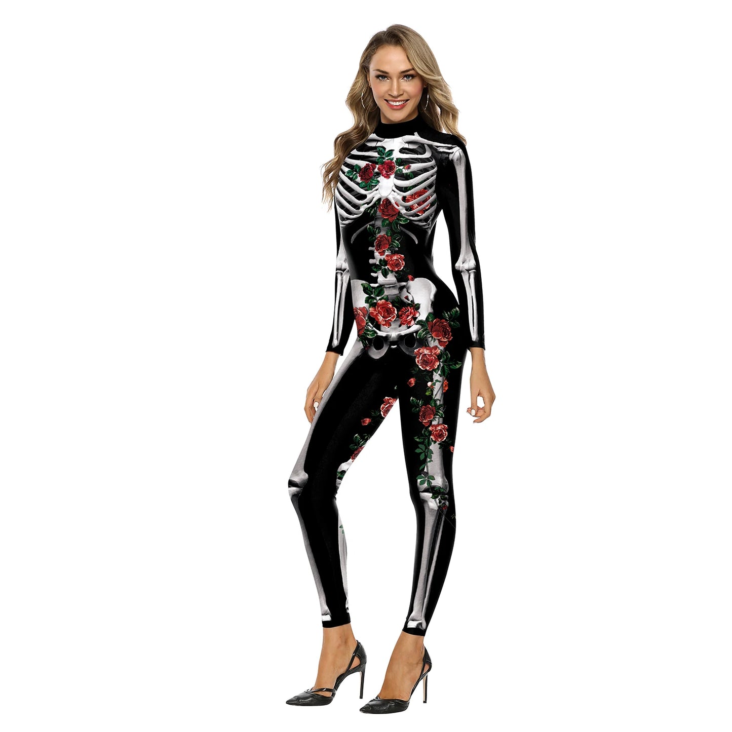 Skeleton Bodysuits! Full One Piece Halloween, Day of The Dead, Cosplay, Party Costumes