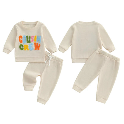 Family Matching! 2-Piece Boy's & Girl's "Cousin Crew" Sweatshirts & Pants