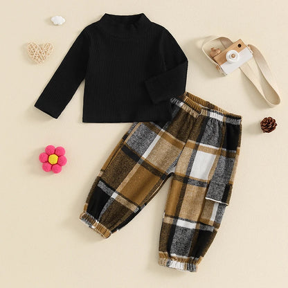 2-Piece Fall Outfits! Girl’s Long Sleeve Top & Pants Sets