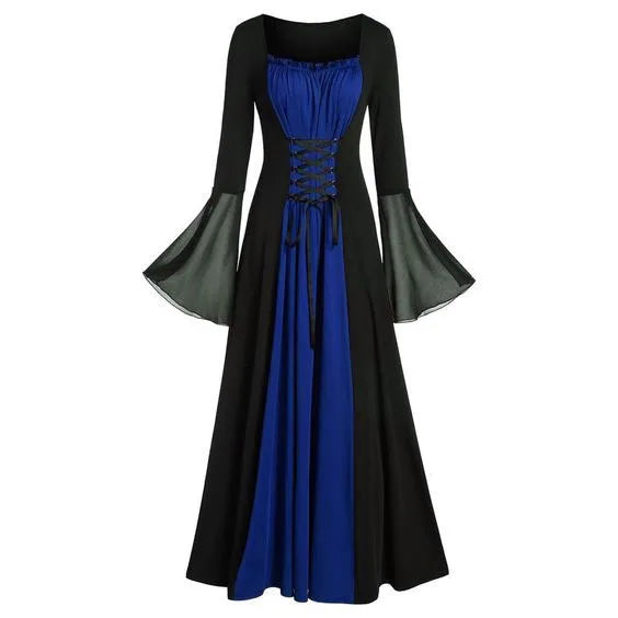 Halloween Dresses! Vintage Flare Sleeve Vampire Dress