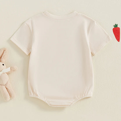 Girl's Embroidered Easter Bunny Onesies