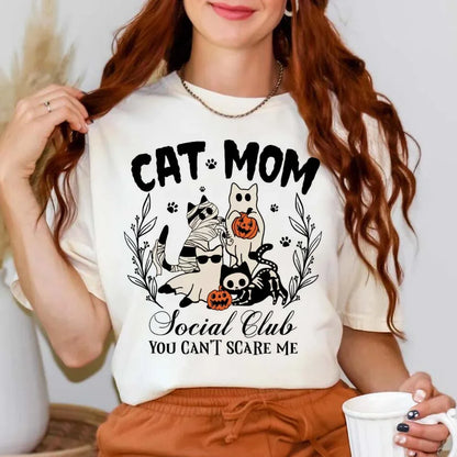 Halloween Tees! Cat Mom Social Club Graphic T-Shirts