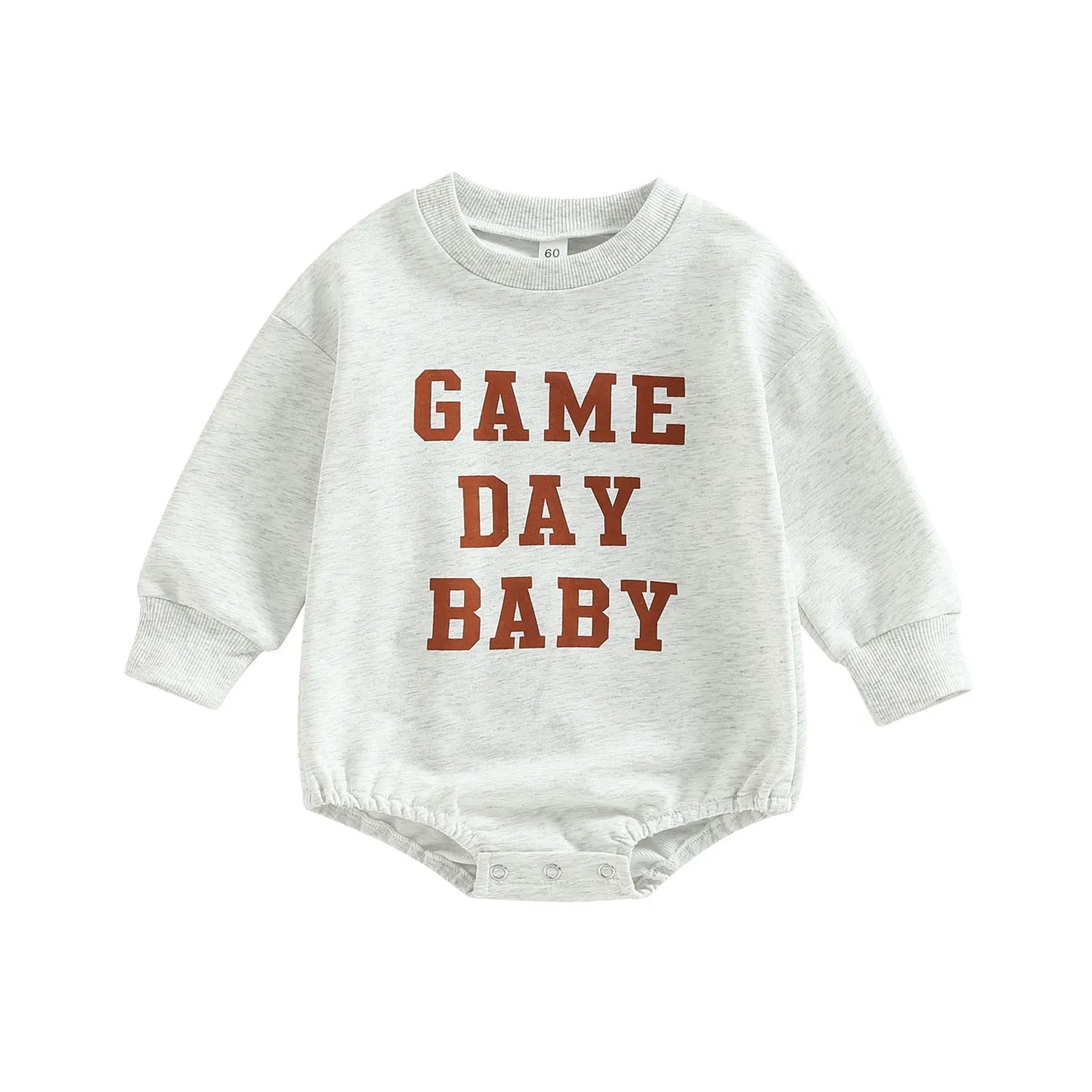 Boy's & Girl's Football Sweatshirt Rompers "Game Day"