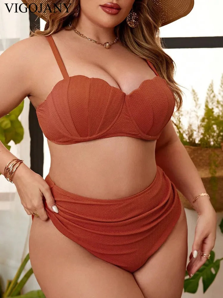 2 Piece PLUS Bikini Swimsuit