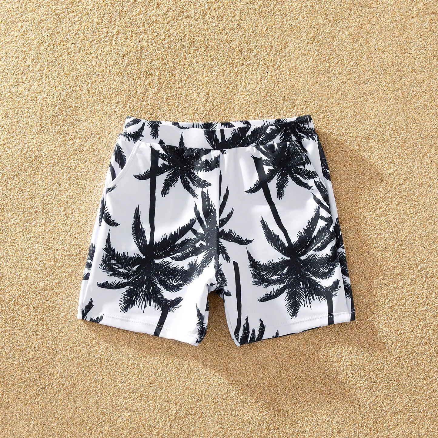 Family Matching! Family Look Coconut Tree Print One-piece Matching Swimwears