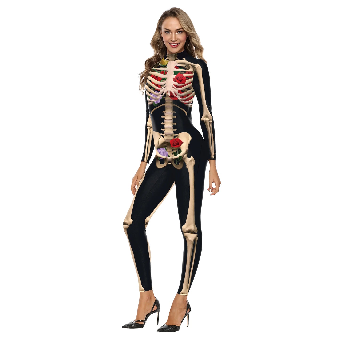 Skeleton Bodysuits! Full One Piece Halloween, Day of The Dead, Cosplay, Party Costumes