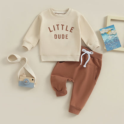 2-Piece Fall Outfits! Boy’s "Mr. Steal Your Snacks" Sweatshirt & Pants Sets