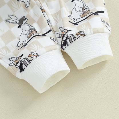 2-piece Fall Sets! Boy's & Girl's Bunny Sweatshirts & Sweatpants