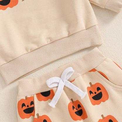 2-piece Halloween Sets! Girl's & Boy's *Little Pumpkin* Sweatshirt & Sweatpants