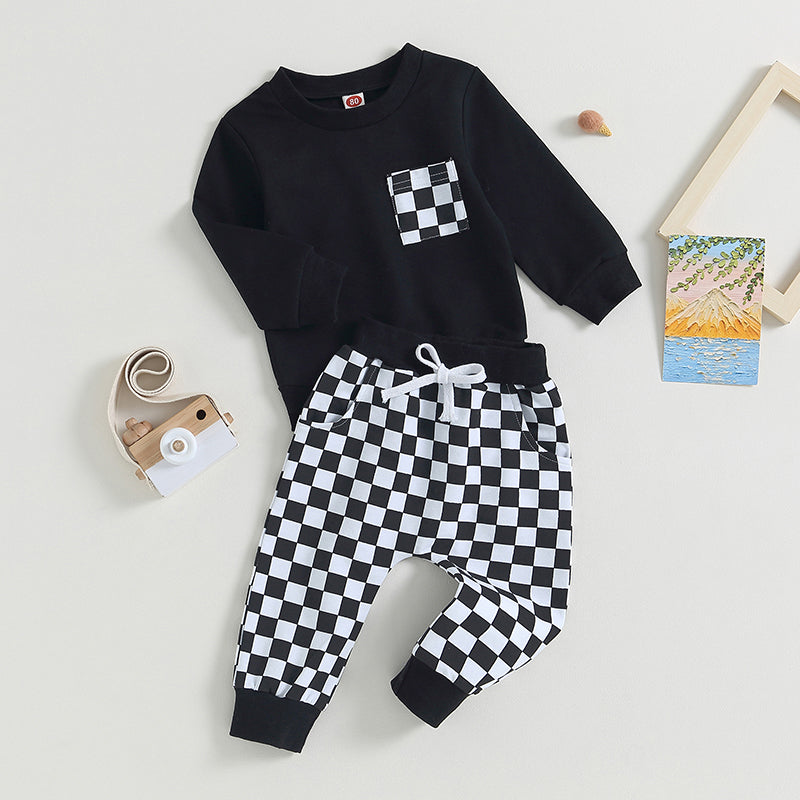 2-Piece Fall Outfits! Girl’s & Boy’s Long Sleeve Sweatshirt & Pants Sets