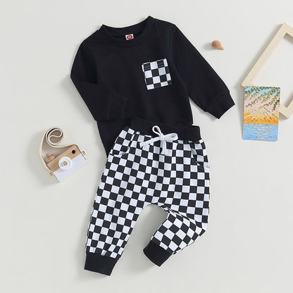 2-Piece Fall Outfits! Girl’s & Boy’s Long Sleeve Sweatshirt & Pants Sets