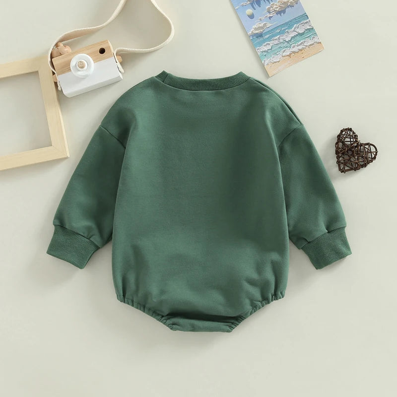 Boy's & Girl's Football Sweatshirt Rompers "Game Day"
