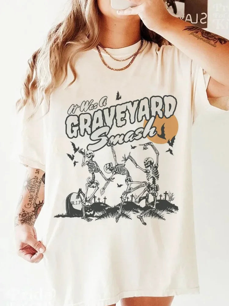 Halloween Tees! It Was A Graveyard Smash Graphic T-Shirts