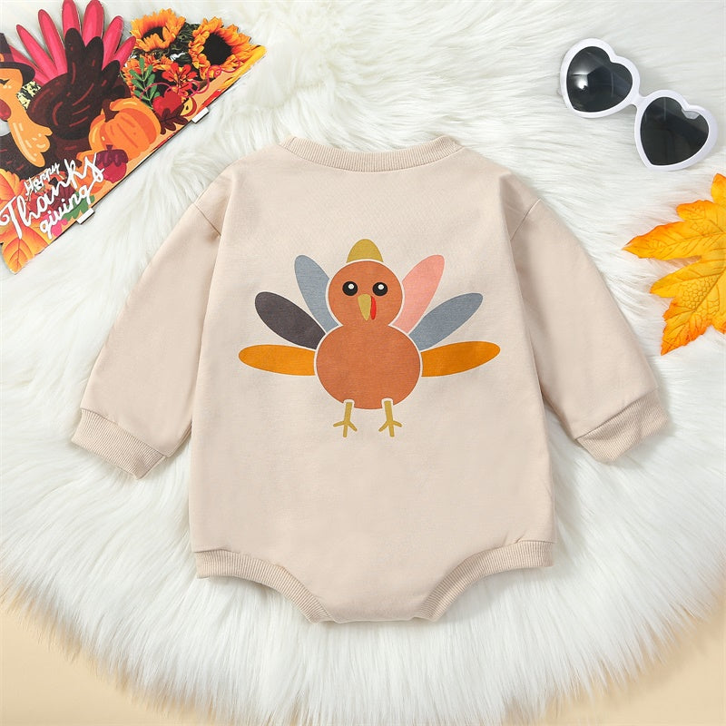 Girl's & Boy's Thanksgiving *Little Turkey* Sweatshirt Onesies