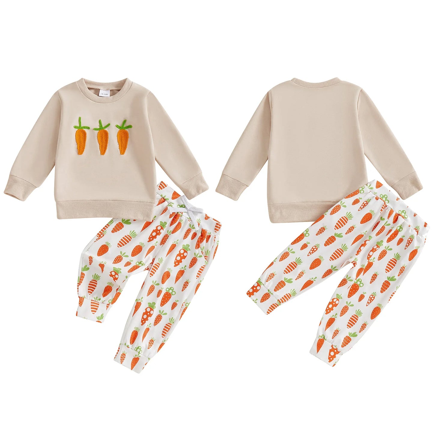 Boy's Easter Sweatshirt & Carrot Pants Sets