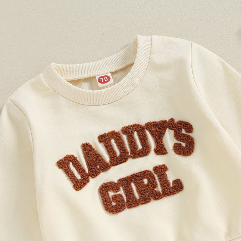 2-Piece Fall / Winter Outfits! Girl’s "Daddy's Girl" Sweatshirt & Pants Sets