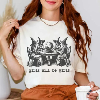 Halloween Tees! Girls Will Be Girls Witch T-Shirts