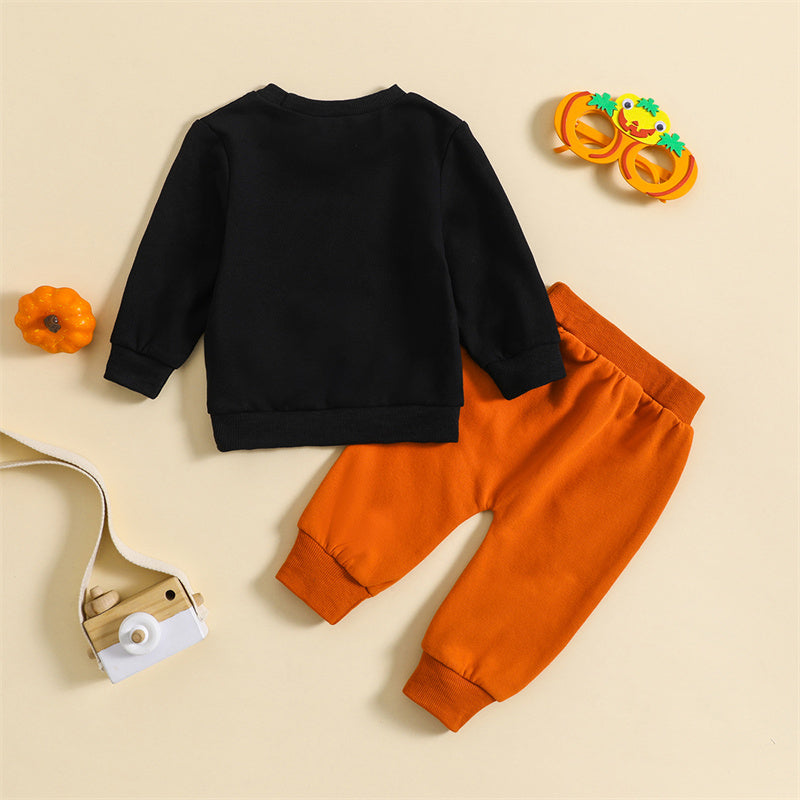 2-Piece Halloween Outfits! Boy’s Long Sleeve Rompers & Pants Sets