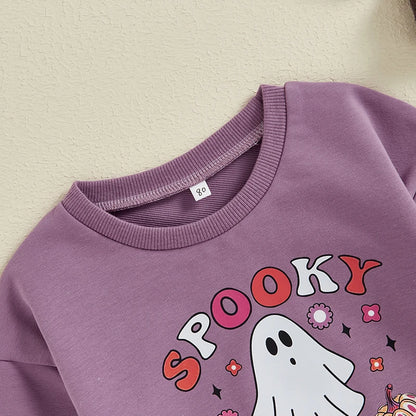 Halloween Onesies! Girl’s Long Sleeve Ghost Onesies