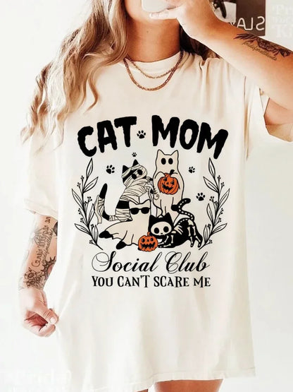 Halloween Tees! Cat Mom Social Club Graphic T-Shirts