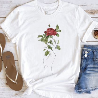 Artsy Tees & Watercolor Nature & Flowers Short Sleeve T-shirts