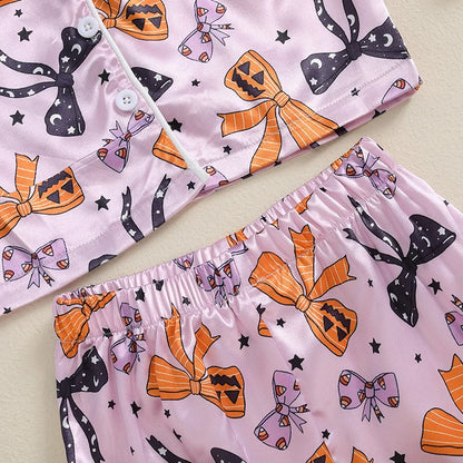 Halloween Pajamas! Girl’s Long Sleeve Pajama Sets