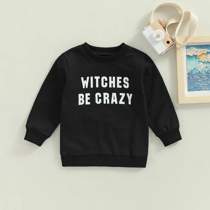 Boy's "Witches Be Crazy" Halloween Sweatshirts