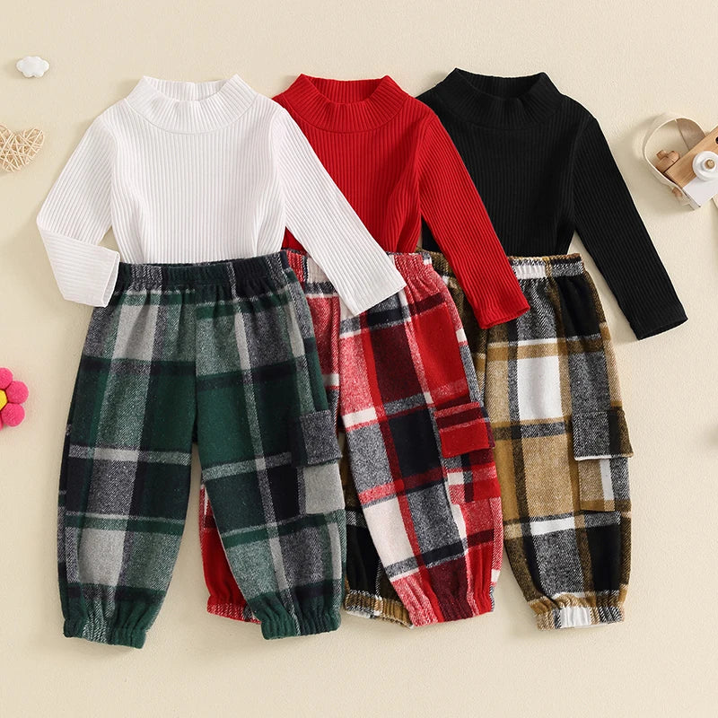 2-Piece Fall Outfits! Girl’s Long Sleeve Top & Pants Sets