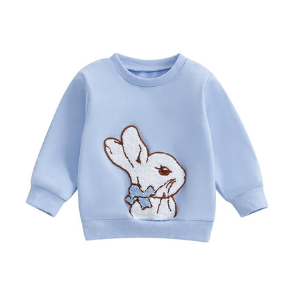 Boy's & Girl's Embroidered Easter Bunny Sweatshirts