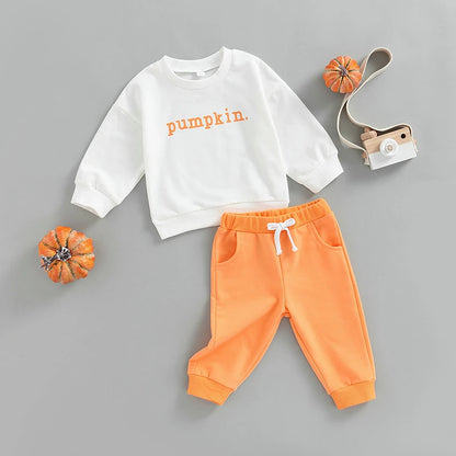 2-Piece Halloween Outfits! Girl’s Long Sleeve Sweatshirt & Pants Sets