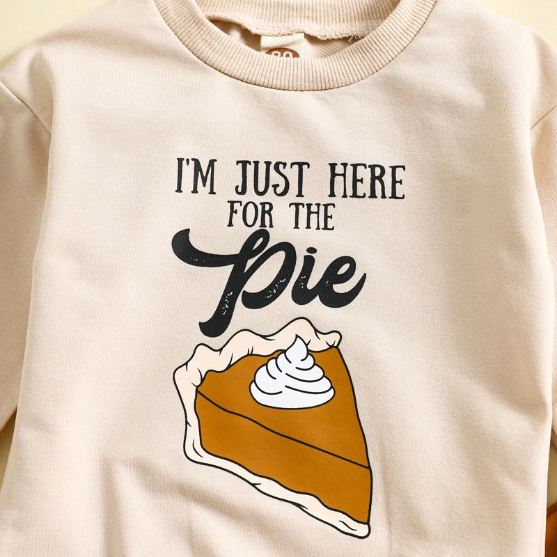 Boy's & Girl's 2-Piece "Pumpkin Pie" Sweatshirts & Pants Sets