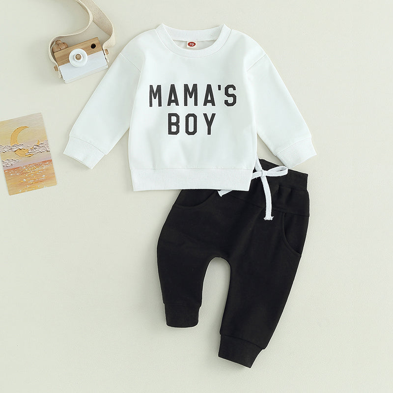 2-Piece Fall Outfits! Boy’s "Little Dude" Sweatshirt & Pants Sets