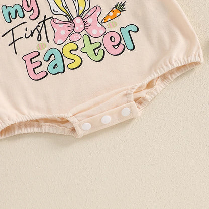 Girl's Easter Bunny Ears Rompers