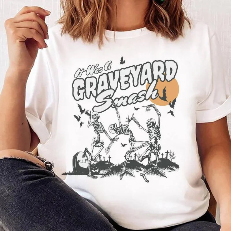 Halloween Tees! It Was A Graveyard Smash Graphic T-Shirts