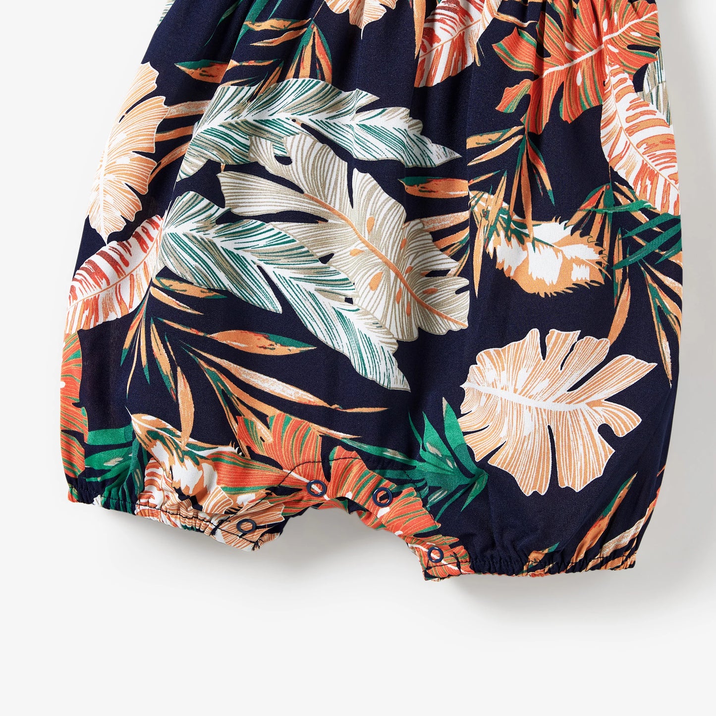 Mommy & Me! Matching Palm Leaf Tropical Off-Shoulder Rompers