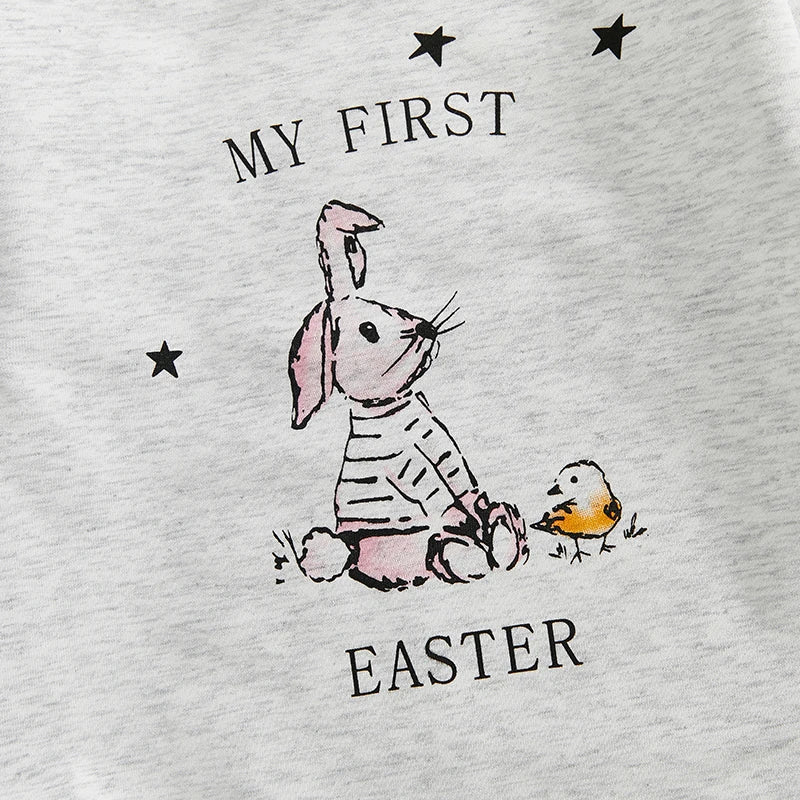 Boy's & Girl's Long Sleeve Easter Bunny Onesies