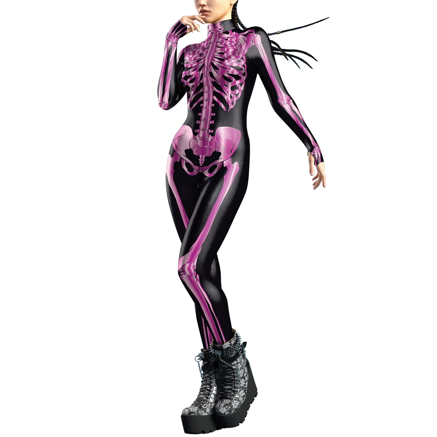 Skeleton Bodysuits! Full Adult One Piece Day of The Dead, Halloween, Costume Party, Cosplay