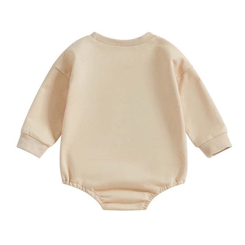 Boy's & Girl's "Mama's Little Coffee Bean" Sweatshirt Rompers