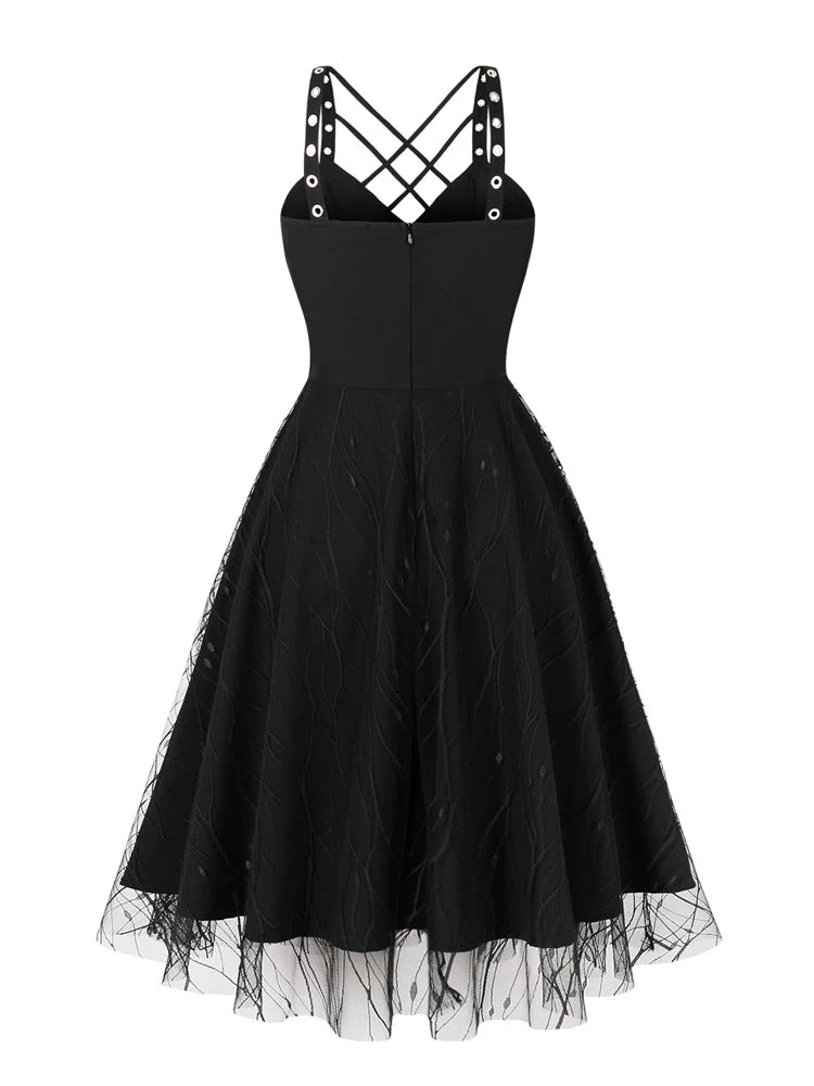 Halloween Dresses! Retro Mesh Lace Party Dresses