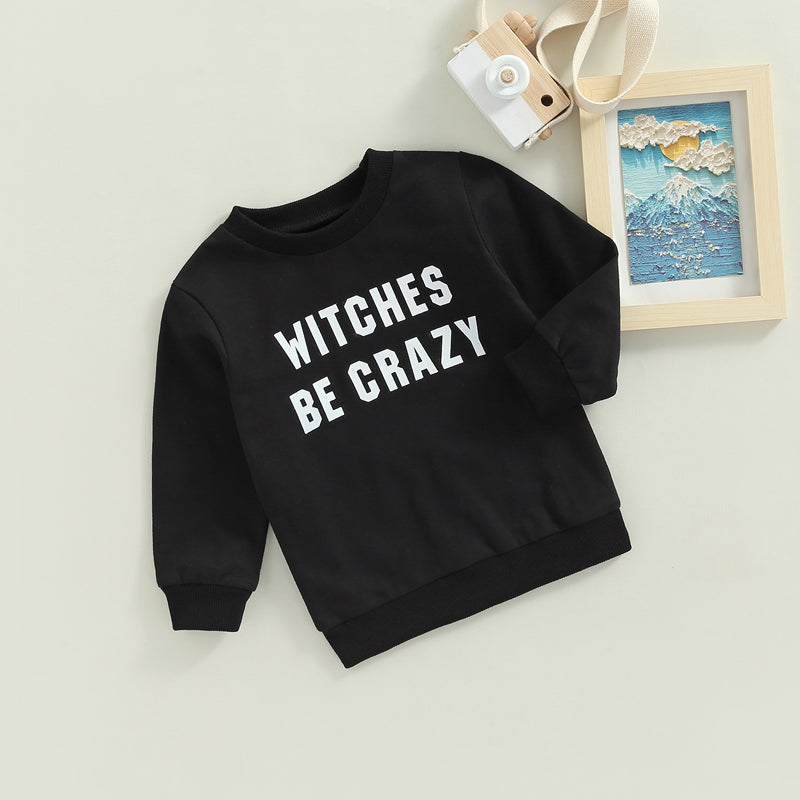 Boy's "Witches Be Crazy" Halloween Sweatshirts