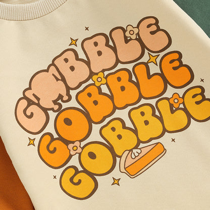 Girl's & Boy's Thanksgiving *Gobble* Sweatshirt Onesies