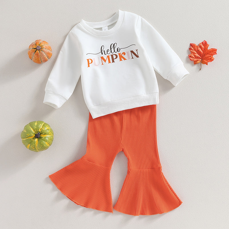 2-Piece Halloween Outfits! Girl’s Long Sleeve Sweatshirt & Pants Sets