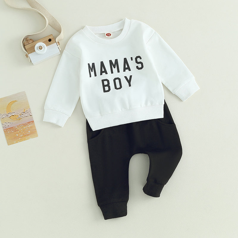 2-Piece Fall Outfits! Boy’s "Little Dude" Sweatshirt & Pants Sets