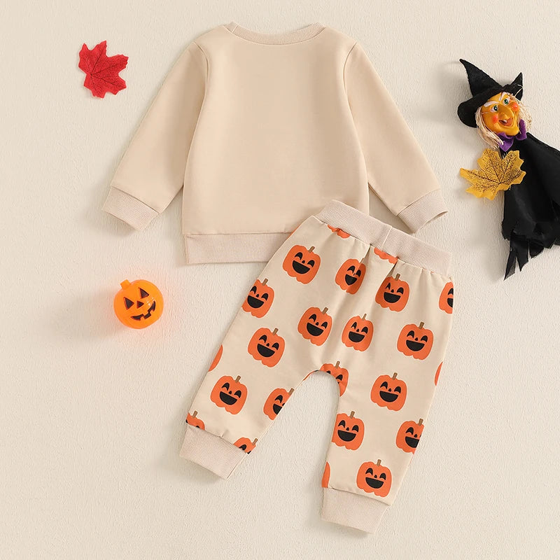 2-piece Halloween Sets! Girl's & Boy's *Little Pumpkin* Sweatshirt & Sweatpants