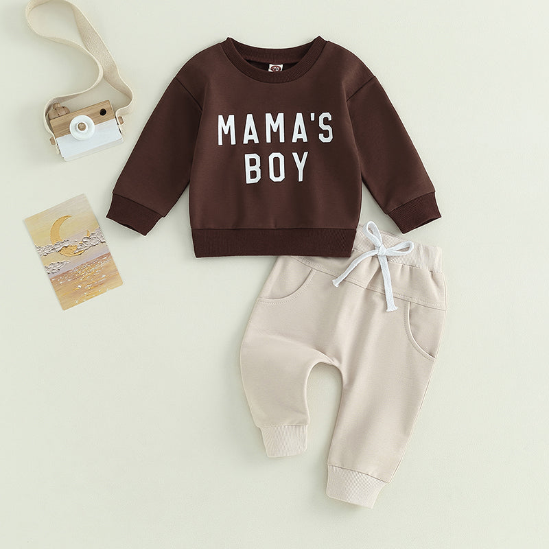 2-Piece Fall Outfits! Boy’s "Little Dude" Sweatshirt & Pants Sets