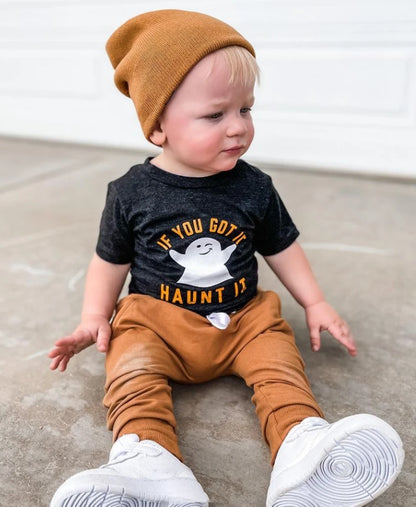 2-piece Halloween Sets! Boy's *If You Got It, Haunt It* Ghost Fall T-Shirt & Sweatpants Outfits