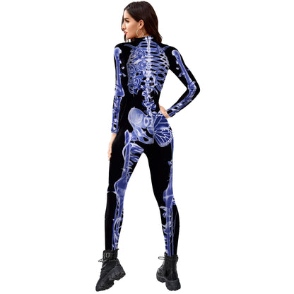 Skeleton Bodysuits! Full Adult One Piece Day of The Dead, Halloween, Costume Party, Cosplay